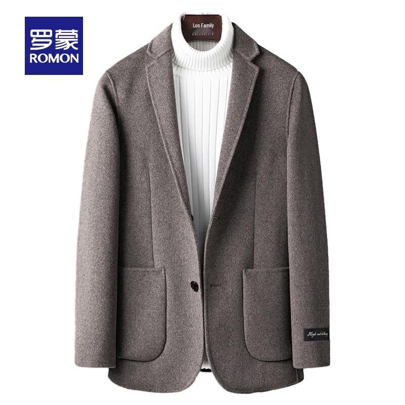 ROMON Men's Thick Wool Blend Blazer
