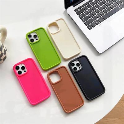 Cute Macarons Color Matte Case Cover For iPhone 11 12 13 Pro MAX 7P XR XS Skin Touching Soft Silicone TPU Shockproof Slim Coque