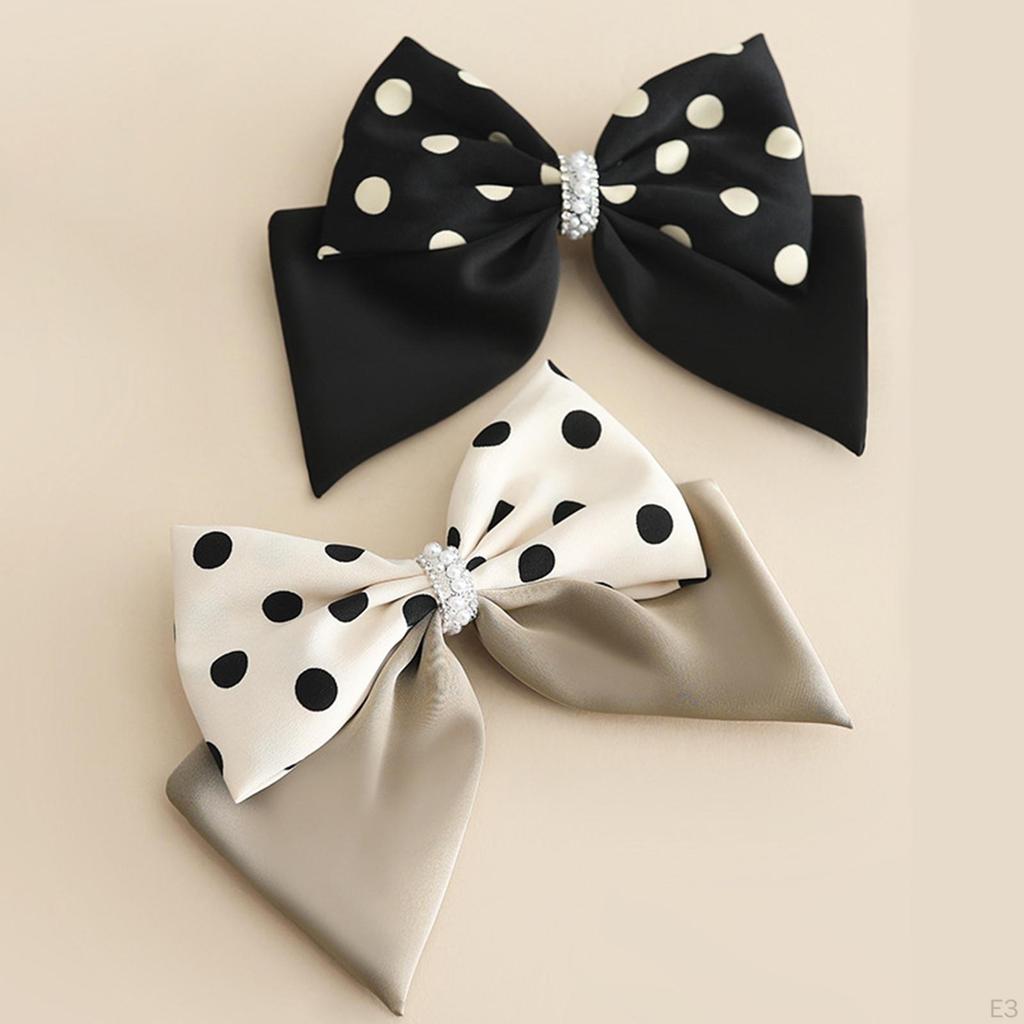 Hair with Dot Styling Clips Hairpins Exquisite Layered Hairgrips Headwear Bowknot Barrette for