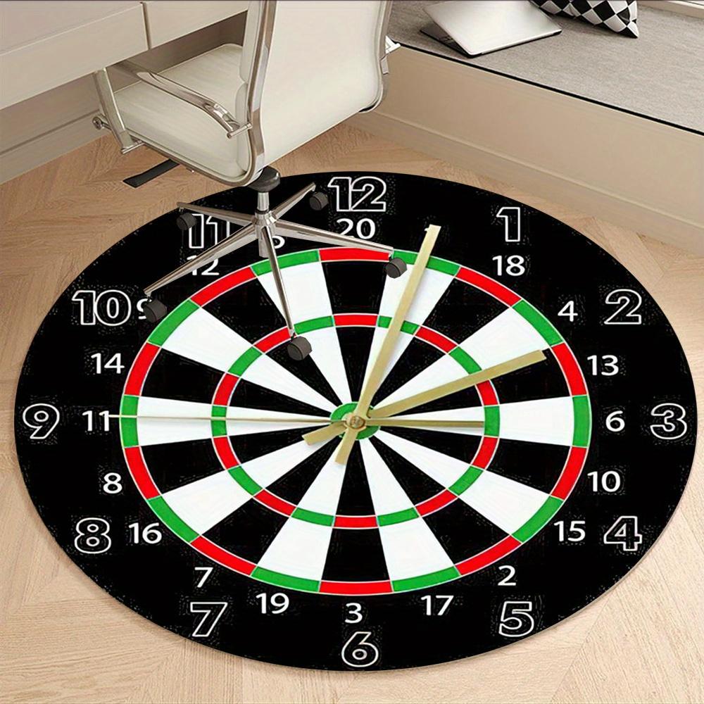 Dartboard Design Fashion Rug Nonslip Carpet Office Chair Mat Design For Office Decor Suitable For Various Indoor Environments Enhances Space