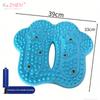 Anti-slip Acupressure Foot Massager Pad Inflatable Foot Massager Strong Suction Cups Foldable Portable Drainage Holes