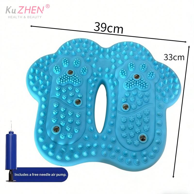 Anti-slip Acupressure Foot Massager Pad Inflatable Foot Massager Strong Suction Cups Foldable Portable Drainage Holes