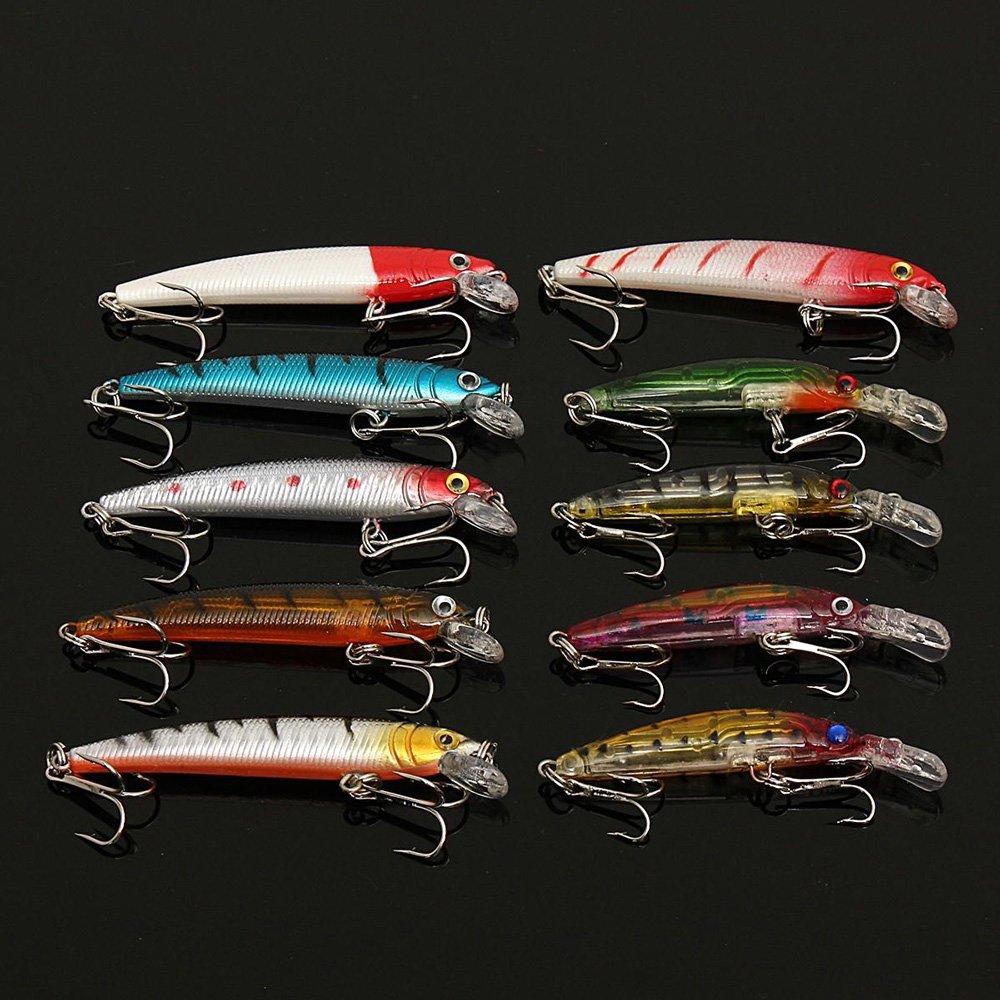 Zmart sada 56 nástrah všemocný mix wobler crankbait swing bit minnow cock spinner