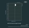 Light & Night 4-Pocket Card Album: Fits 6-Inch Polaroid & A4 Cards, High-Transparency Pages