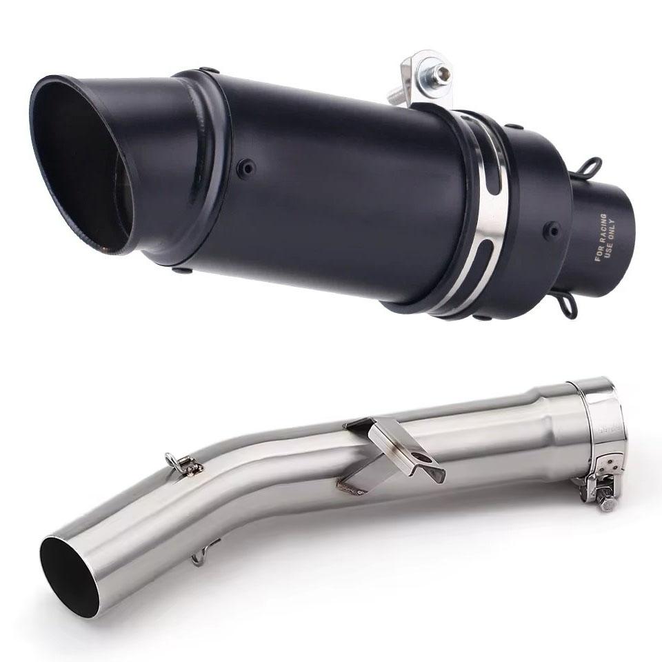 For Suzuki GSF650 GSX650F 07-16 GSF1250 07-18 Bandit 650 1250 Escape Slip-On Motorcycle Exhaust Pipe With Muffler Mid Link Pipe
