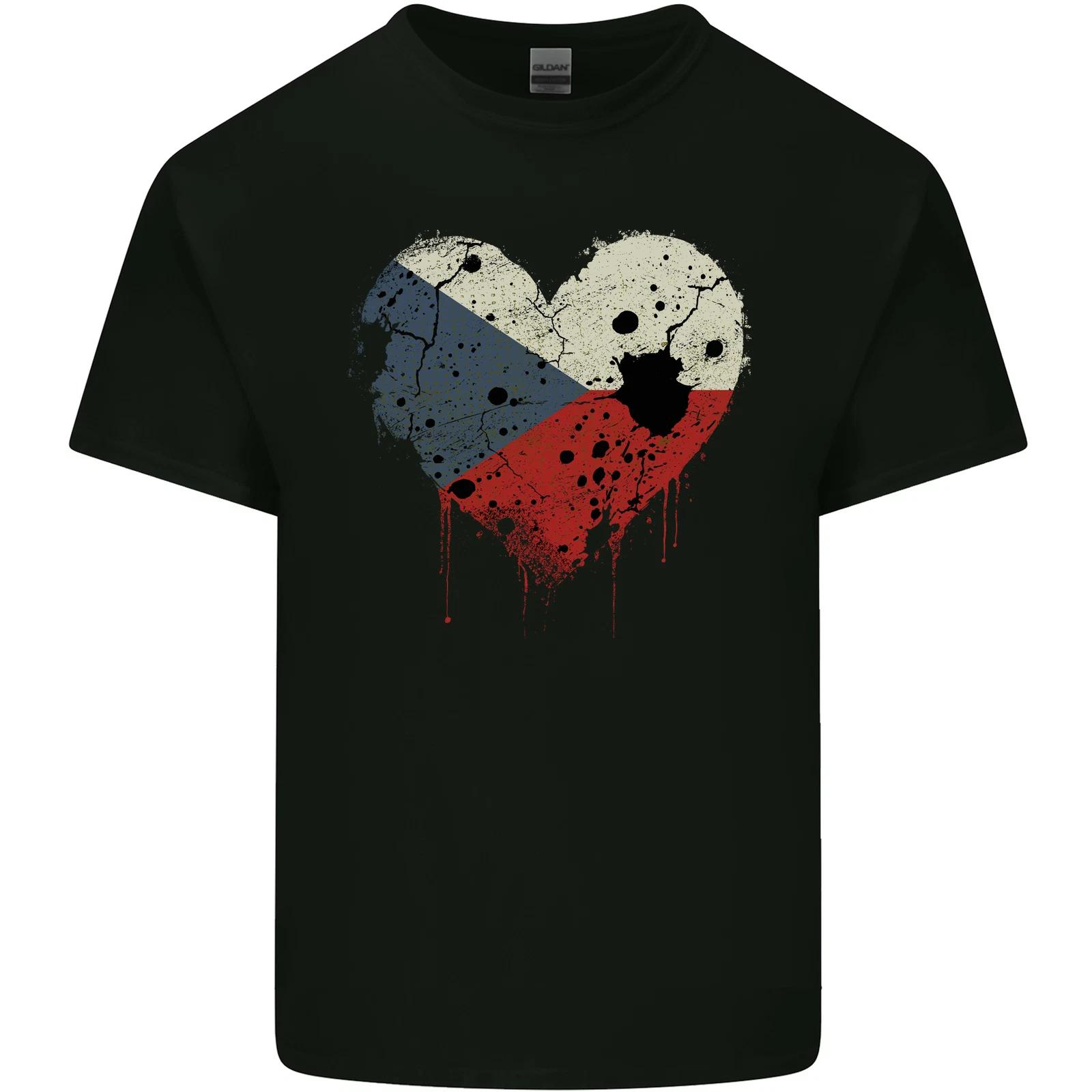 Love Czechia Flag Czech Republic Day Football Kids T-Shirt Childrens L
