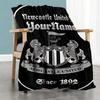 Newcastle 5 Personalized Name Blanket Gift Personalized Blanket Durable Comfort Great for Office Chair Office Living Room Seaside