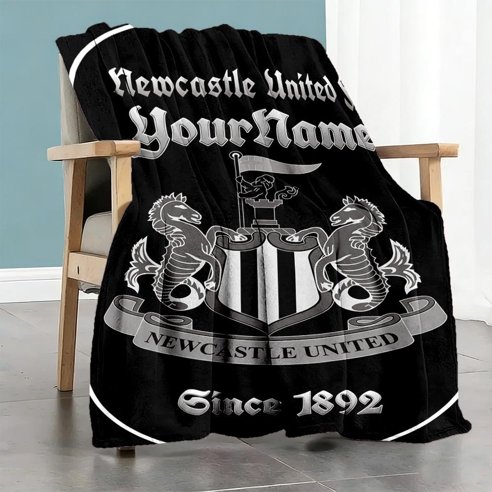 Newcastle 5 Personalized Name Blanket Gift Personalized Blanket Durable Comfort Great for Office Chair Office Living Room Seaside