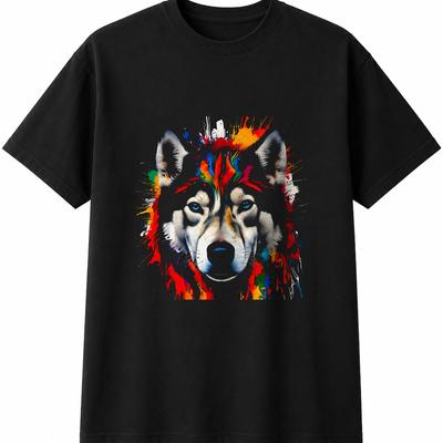 Siberian Husky Mens Womens T-Shirt Dog Lover Canine Unisex Novelty Gift Tee