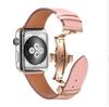 Cinturino di Ricambio di Lusso in Vera Pelle con Fibbia a Farfalla per Apple Watch Serie 11 10 9 8 7 6 49MM 46 45