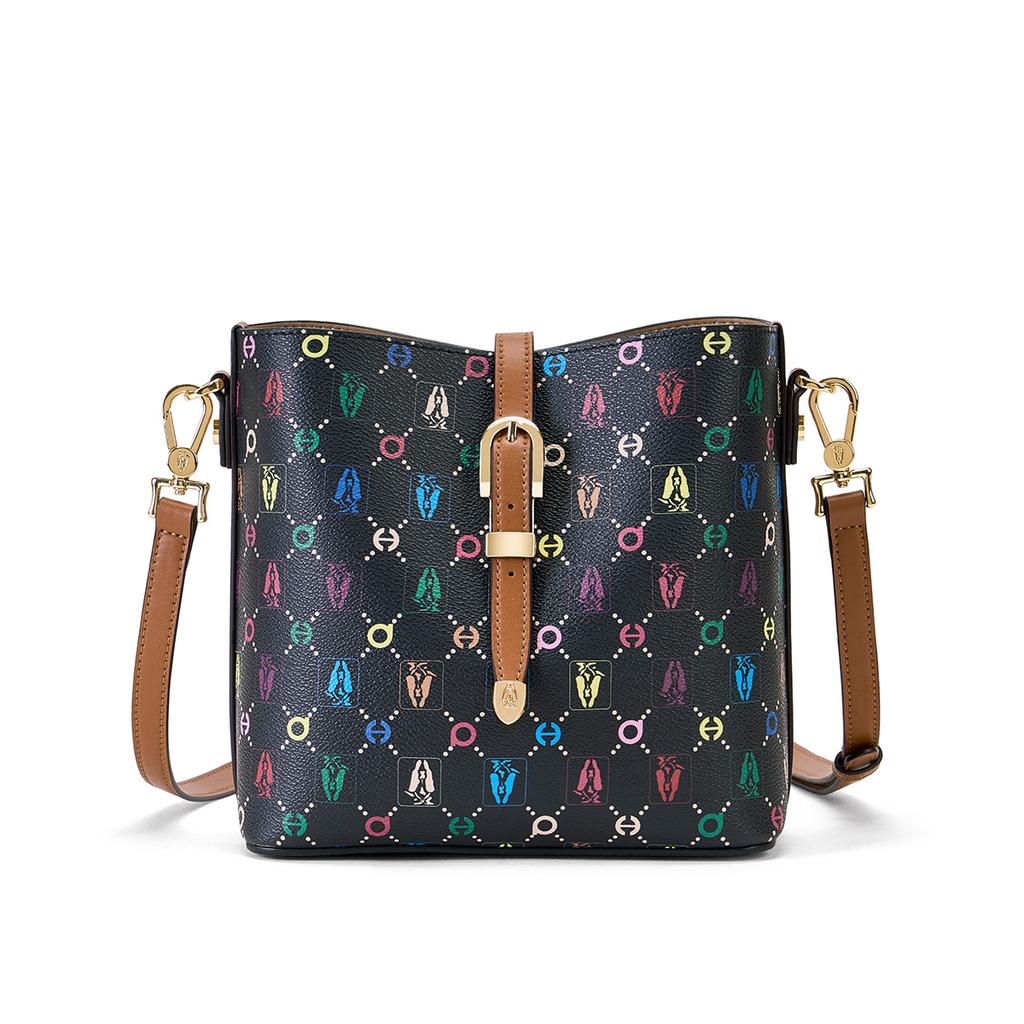 Women's Bucket Bag - Large Capacity, High-End, Printed, Versatile Crossbody/Shoulder Bag