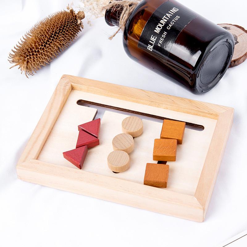 Shape Matching Wooden Game Board Children Puzzle Toy For Cognition Shape