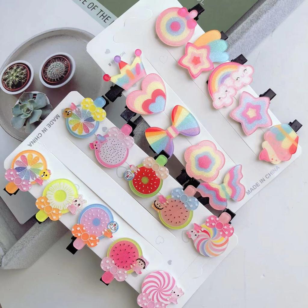 New Children's Hair Accessories with Small Clips, Girl Hair Clips, Korean Version Cute Little Girl Bangs Hair Clips