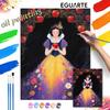 Snow White Painting by Numbers Hand Filled Drawing Art Kit Home Decor