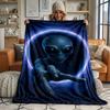 Alien Ultra Soft Flannel Throw Blanket Warm Cozy Blanket for Bed Couch or outdoor best gift