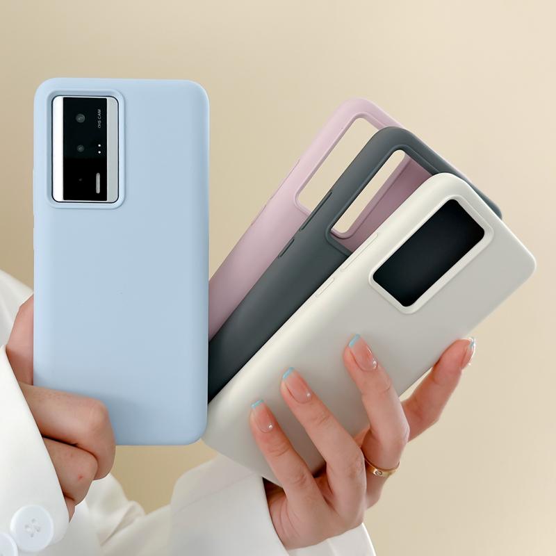 For Xiaomi Redmi K60 5G/K60 Pro 5G/Poco F5 Pro 5G Anti-Scratch Lining Phone Case Liquid Silicone+PC Cover Shell