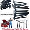 NEW 20/50/100Pcs Nylon Cable Tie Buckle Car Plastic Fastener Heavy Duty Self-Locking Nylon Zip Ties Retainer Universal