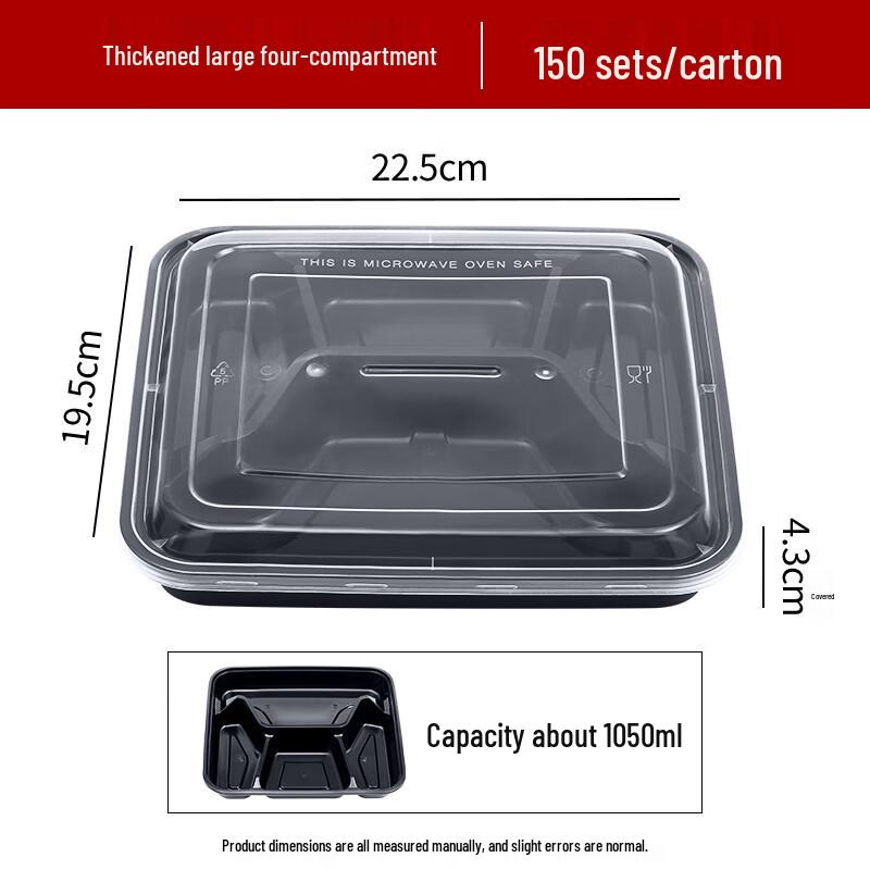 Disposable Divided Plastic Meal Box