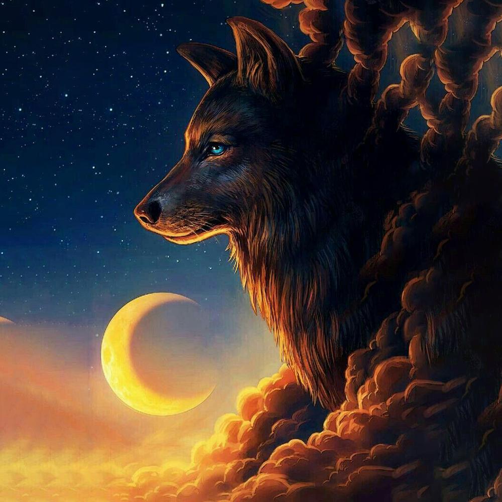 5D DIY Diamond Drawing Cartoon Animal Cartoon Full Diamond Square/round Diamond Embroidery Cross-stitch Set Home Wall Decorative Art