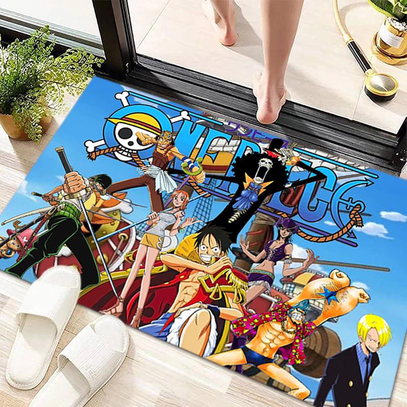 Starring the Japanese Cartoon ONE PIECE Monkey D. Luffy Carpet Is Suitable for Living Room and Bedroom Doormats Office Balcony Decorative Carpet V11