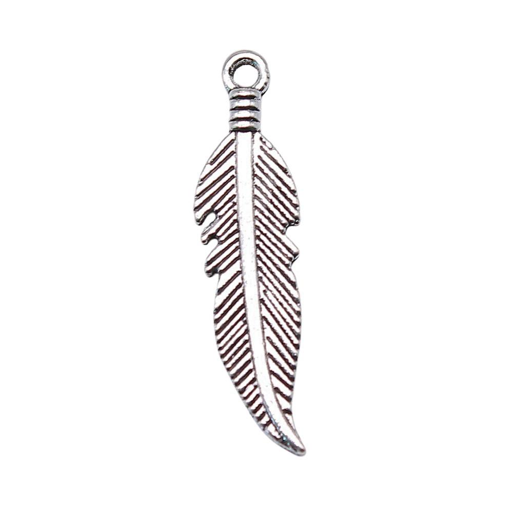 Feather Charms Multi Color Alloy Leaf Pendants For Boho Style DIY Jewelry Accessories