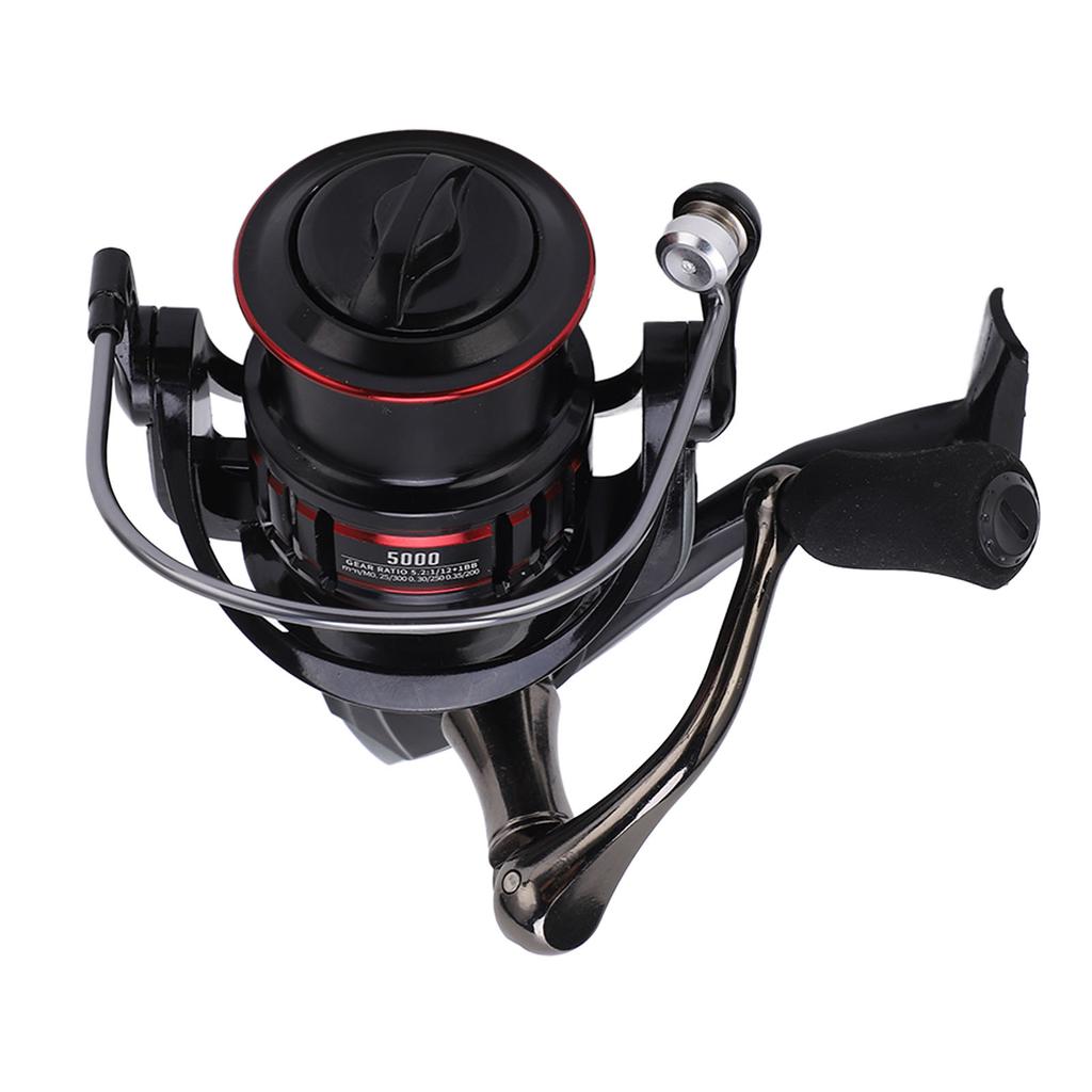 Spinning Reels 5.2:1 High Speed Gear Ratio Smooth Powerful Metal Spinning Fishing Reel