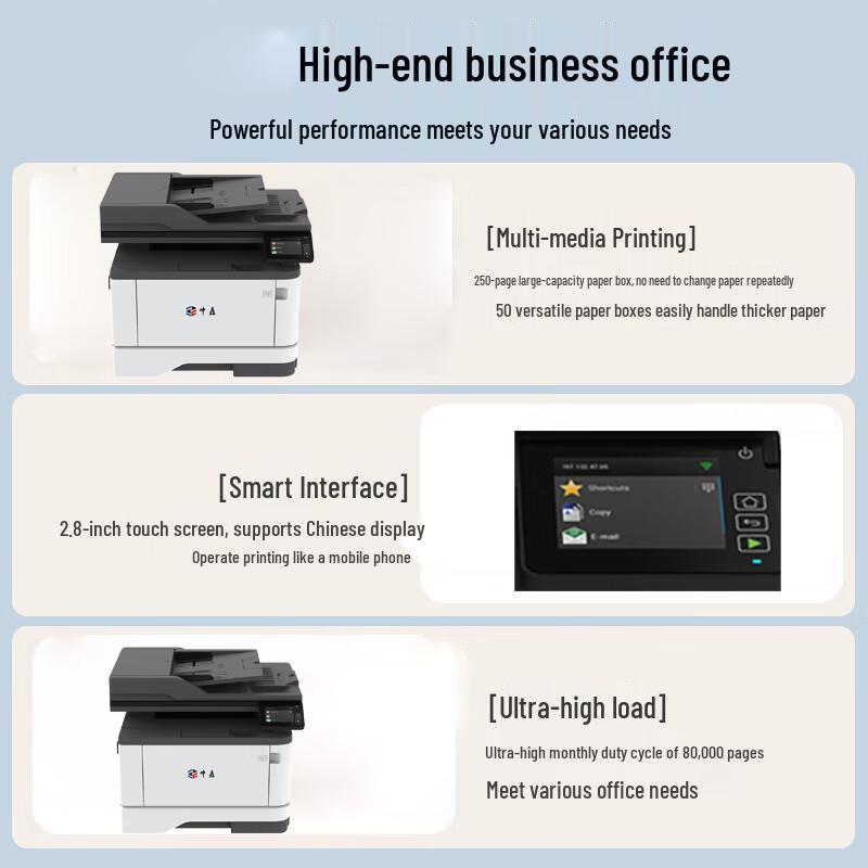 Zhongchu ZC-M5642ADN A4 Black & White Multifunction Laser Printer CN Plug (adapter Included)