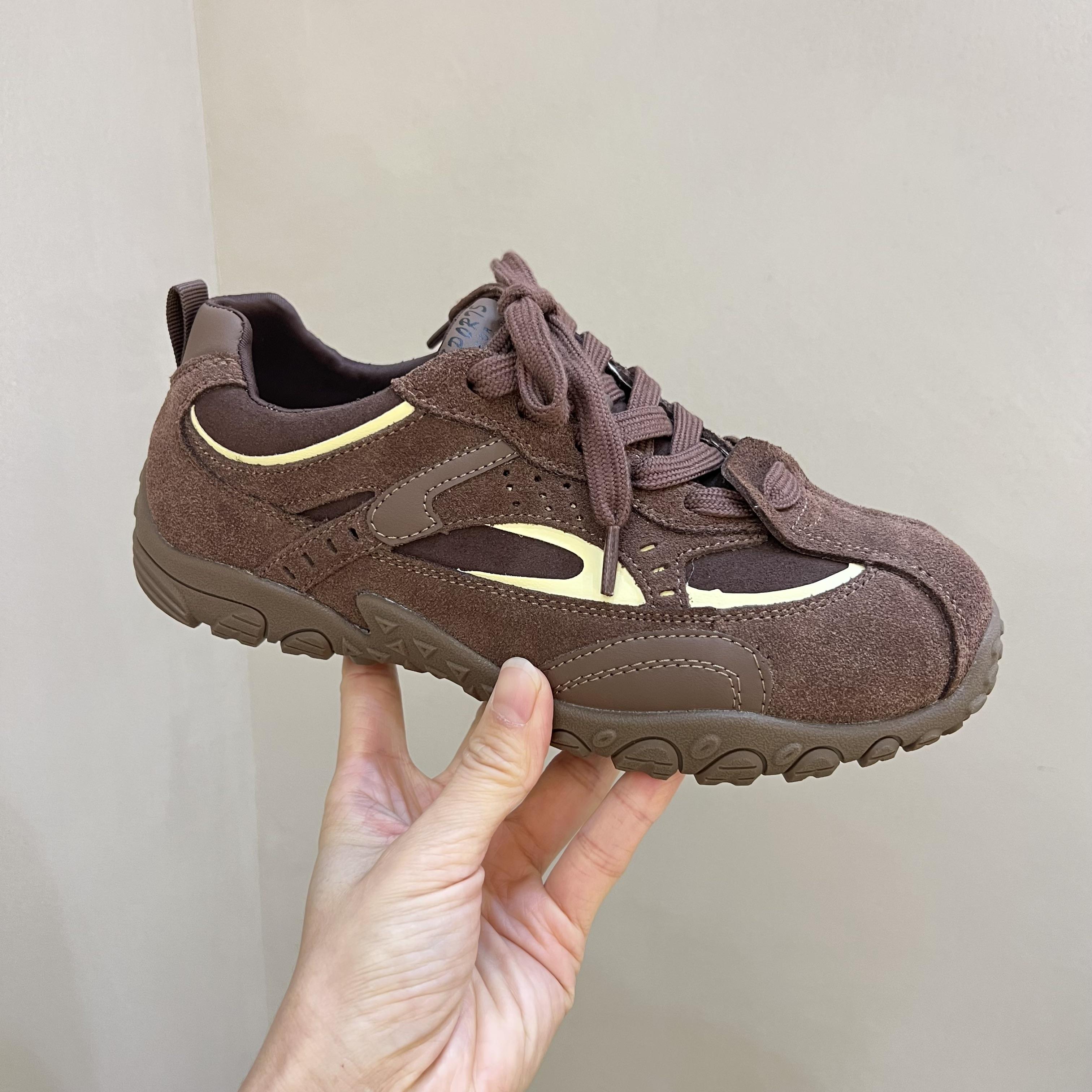 

Blue Cabinet European flat-bottomed color matching sports moral training shoes women s 2025 autumn new versatile casual running Forrest Gump shoes ti 40 коричневый