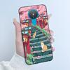 Cute Case For Nokia 1.4 / Nokia 1 / Nokia 1 Plus Capa Printing Shell Protective Cover Soft Silicone Cartoon Black Casing Fundas