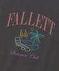FALLETT Summer Beach Club Short Sleeve T-Shirt Charcoal