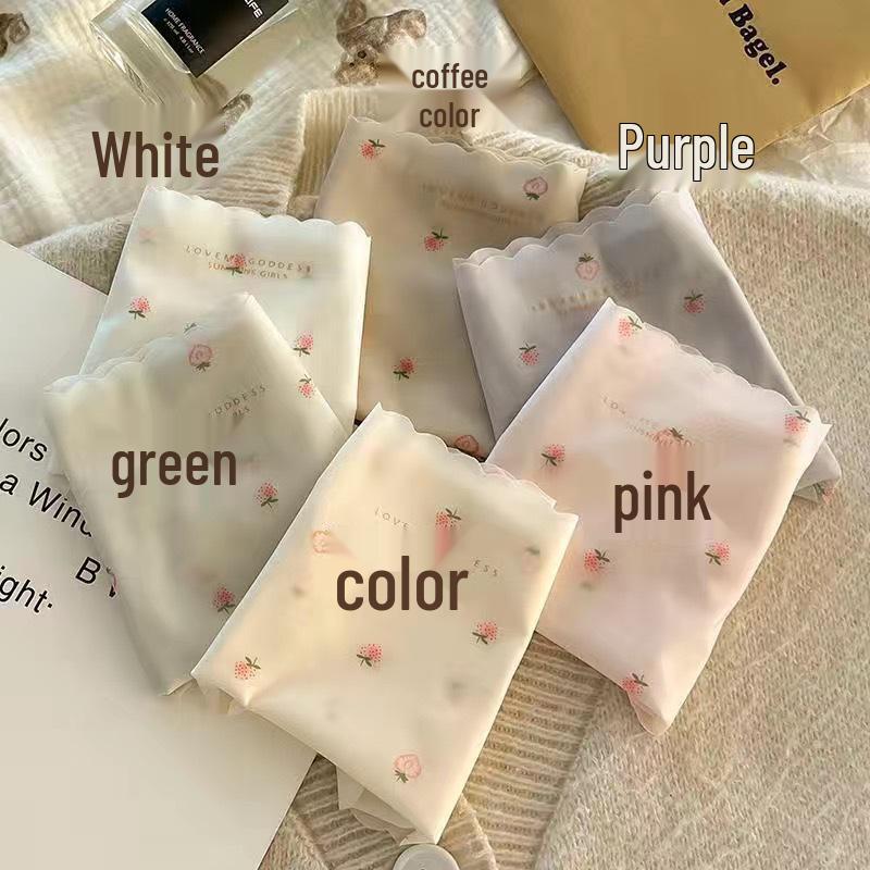 Ice Silk Polka Dot Seamless Quick-Dry Women's High-Waisted Breathable Antibacterial Panty