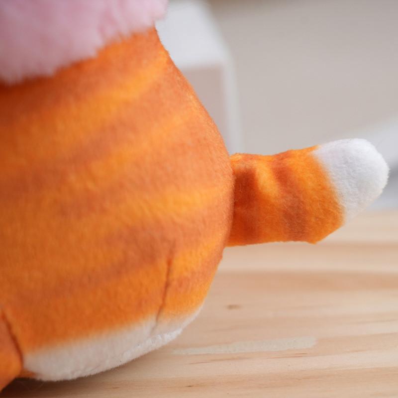 Adorable Plush Sanrio Shark Cat Backpack Keychain Doll Pendant For Creative Gifts
