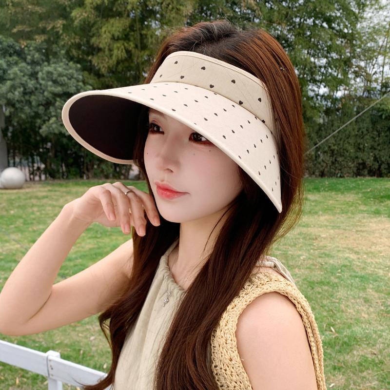 Polyester Sun Hat For Women With Wide Brim Uv Protection Summer Fashion Accessory