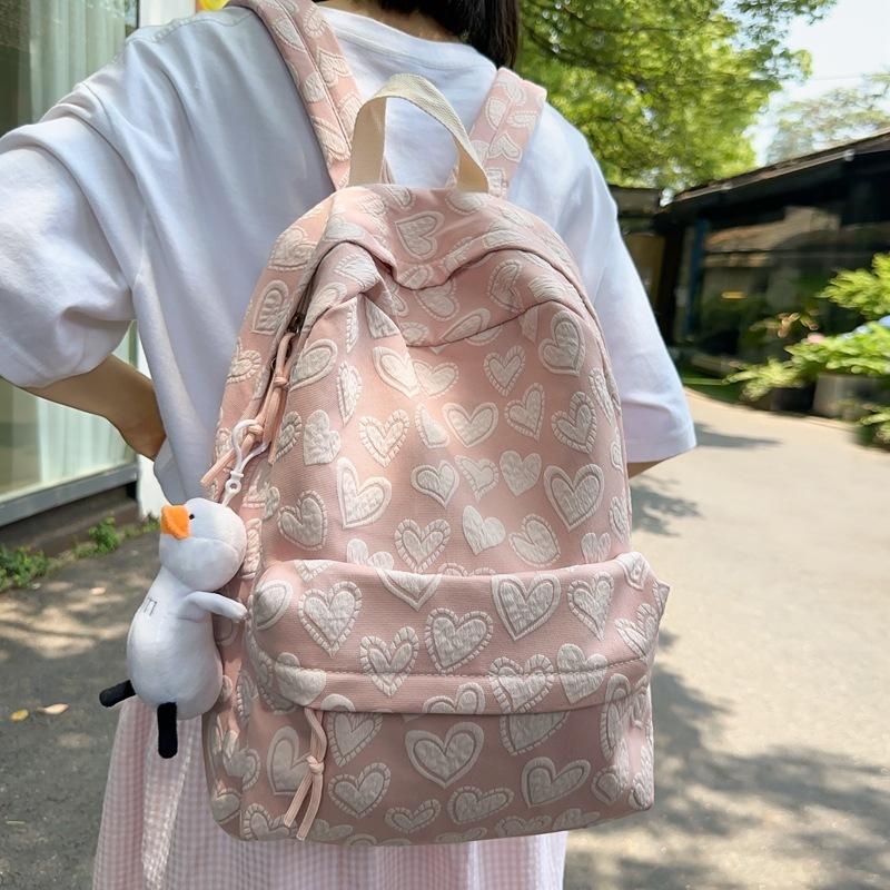 Студенческий школьный рюкзак с принтом Love — фото 3