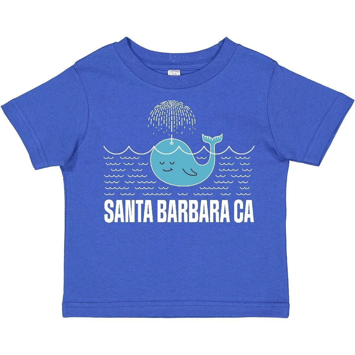 Inktastic Santa Barbara California Beach Vacation Toddler T-Shirt Whale Souvenir 110