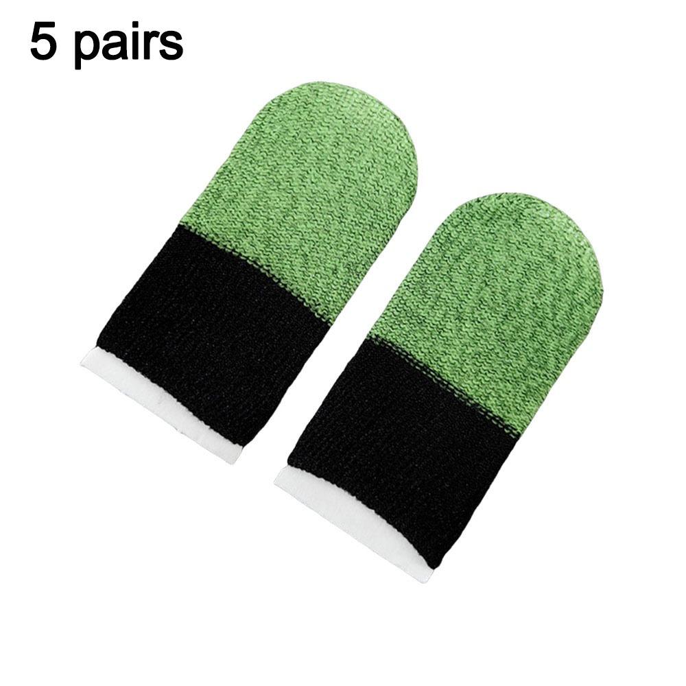 Двухцветные сенсорные накладки на пальцы, противоскользящие, дышащие игровые напальчники, полиэстер, влагостойкие напальчники