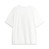 Li-Ning Comfortable Simple Letter Print Casual Breathable Loose Round Neck Pullover Short Sleeve T-Shirt Men Tops Off-White AHSU595-2