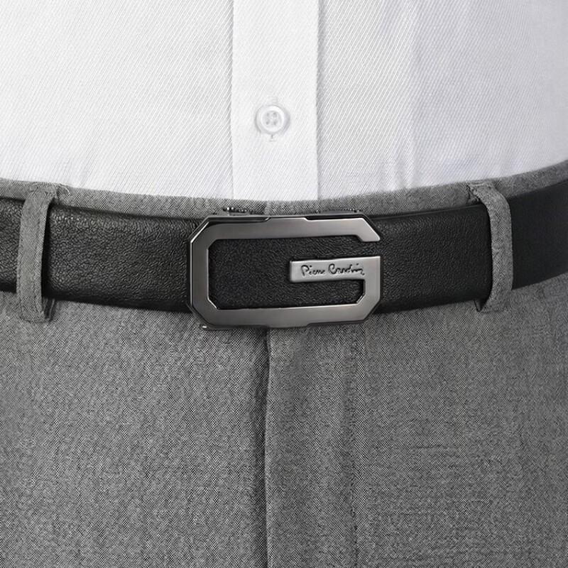 Pierre Cardin Men's Genuine Leather Automatic Buckle Belt