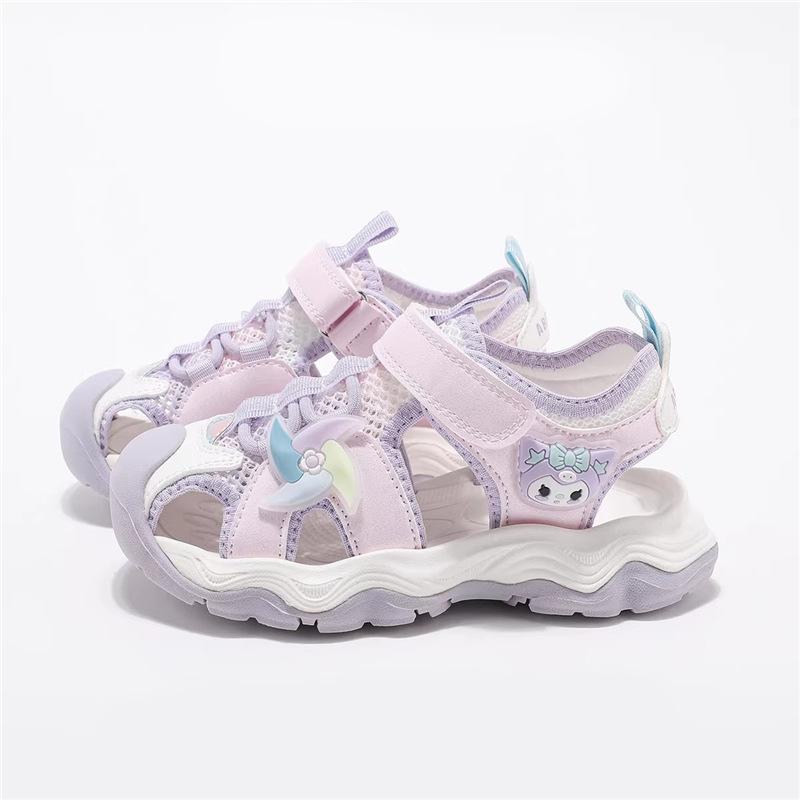 Girls' Fashion Versatile Casual Shoes Summer New Children's Princess Back Stream Sports Shoes Girls Bag Head Sandals