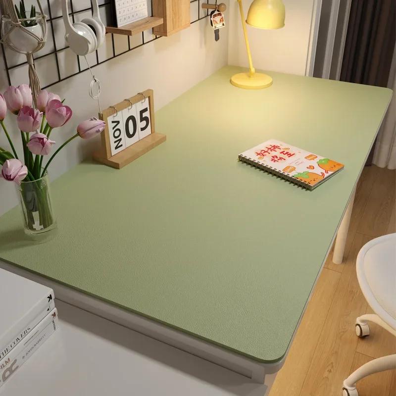 Large Size Table Cloth Desk Mat Table Protector Leather Tablecloth for Home Easy Clean Waterproof Anti-Slip Keyboard Mouse Pad