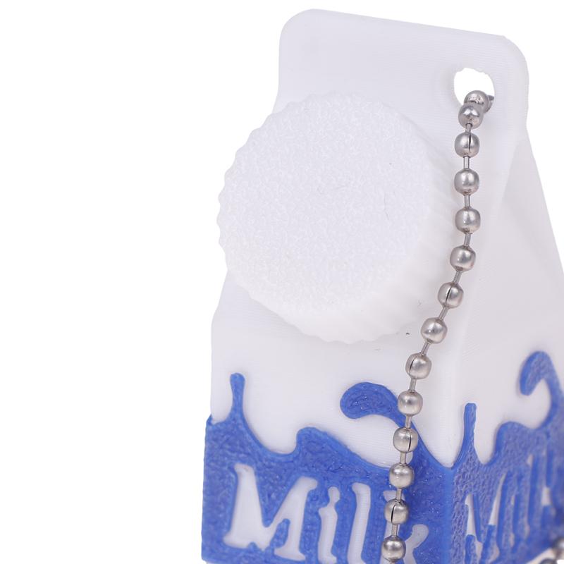 Lactose And Tolerant Pill Holder Mini Milk Carton Keychain Portable Storage Box Backpack Purse Handbag Keychain Pill Container