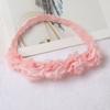 New Korean Style Women's Polyester Chiffon Flower Lace Headband 10cm Hair Accessory for Gift