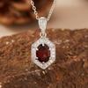 Womens Gemstone Pendant Necklace Chain Fashion Jewelry