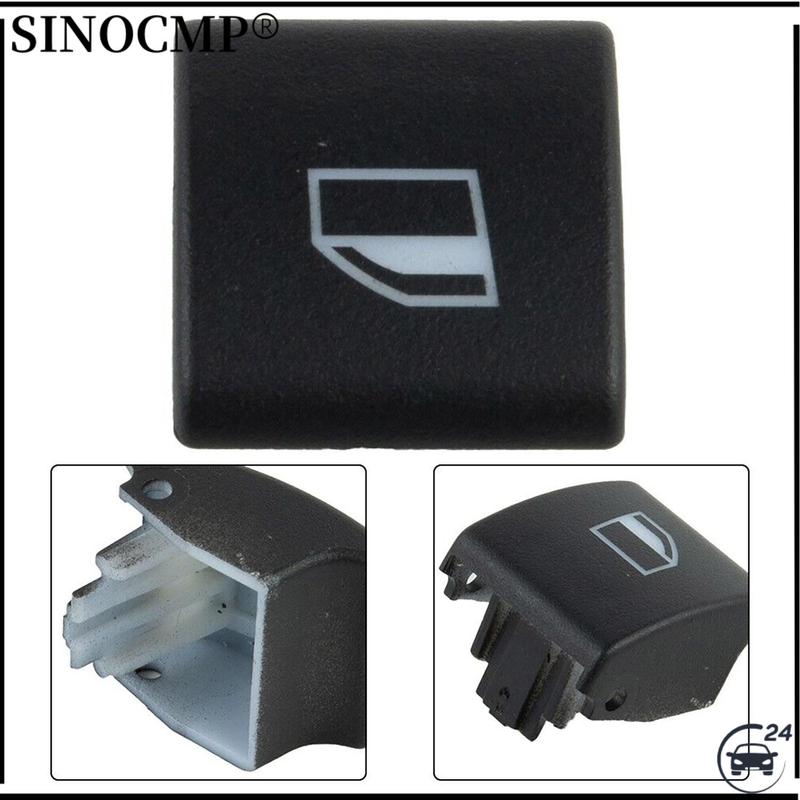 Window Adjustment Switch Button Cover 61318381514 For BMW 3 Series E46 1997-2000 black Car Window Glass Lift Button Cover