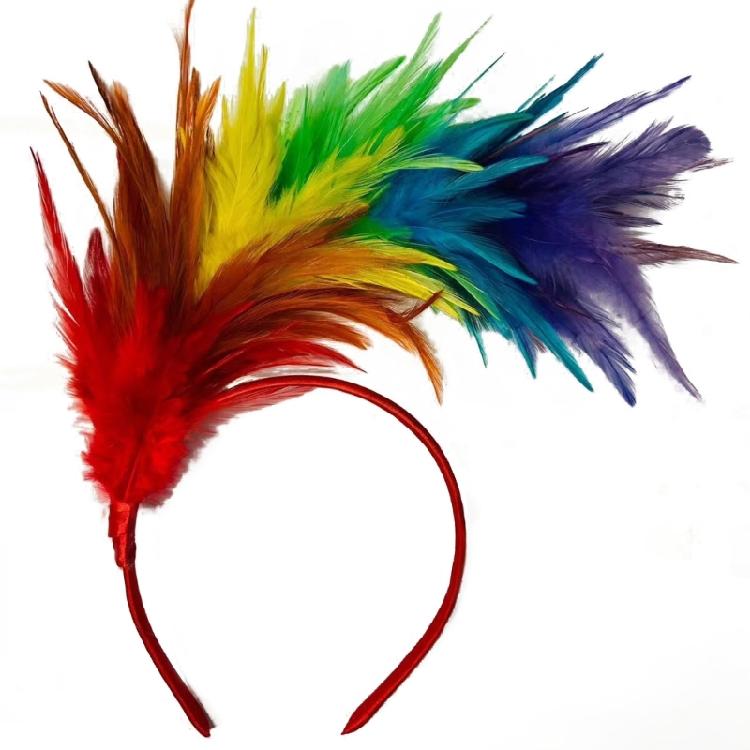 Flapper Feather Headband Burlesque Headpiece Flapper Headpiece Feather Headband