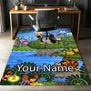 Custom Name Krtek Printed Carpet, Rug for Office Chair Living Room Bedroom Kitchen Room Decor Gifts.