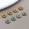 Stainless Steel Snowflake & Flower Spacer Beads for DIY Jewelry Accessories