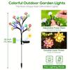 20 Leds Solar Cherry Blossom Lotus Lights Garden Light Outdoor Lawn Lights Patio Decoration Garden Aisle Ambient Landscape Light