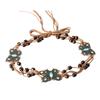 Brown Belt with Beads Butterflies Vintage Tassel Cotton Rope Waist Chain Woven Waist Belts for Dress Party Dance Show