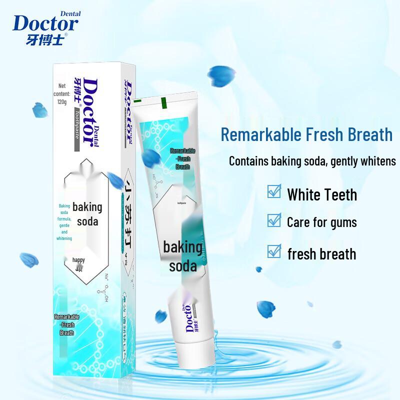 Tooth Doctor Backpulver-Zahnpasta, 3er-Pack